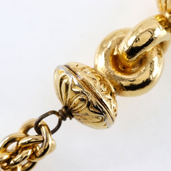 CHANEL Gold Plated Long Necklace Approx. 144g - Picture 7 of 10